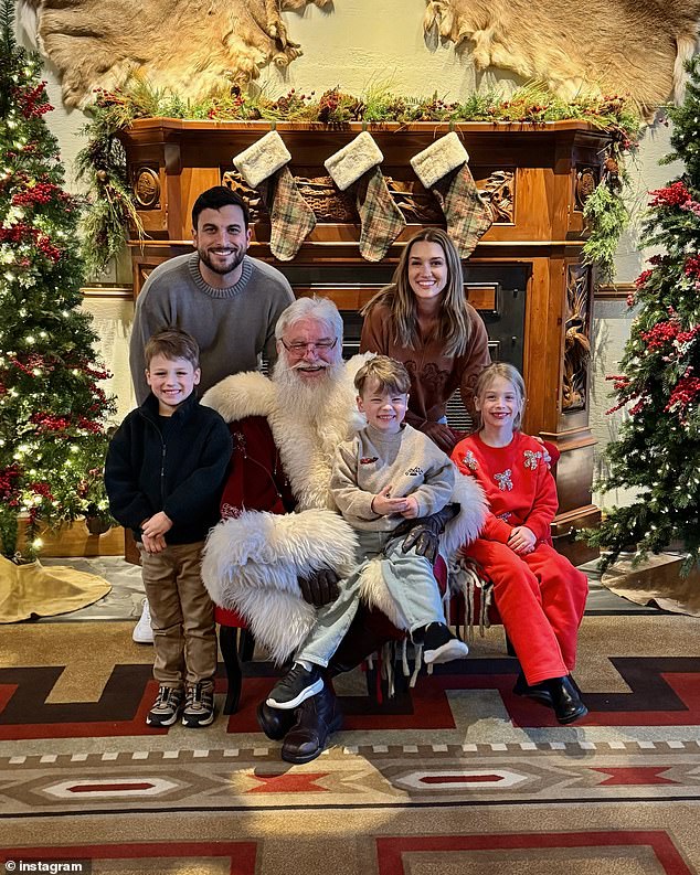 Jade Roper and Tanner Tolbert were with their children. They said: 'Great holiday fun at Big Cedar Lodge! This trip has created so many magical memories with the kids!'