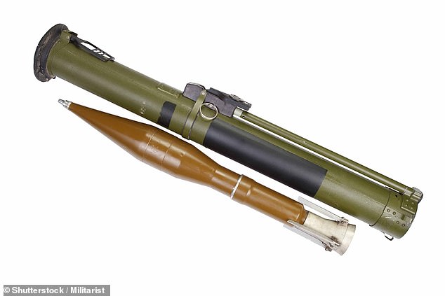 They also seized Russian-made RPG-18s, a type of disposable thrower. File photo