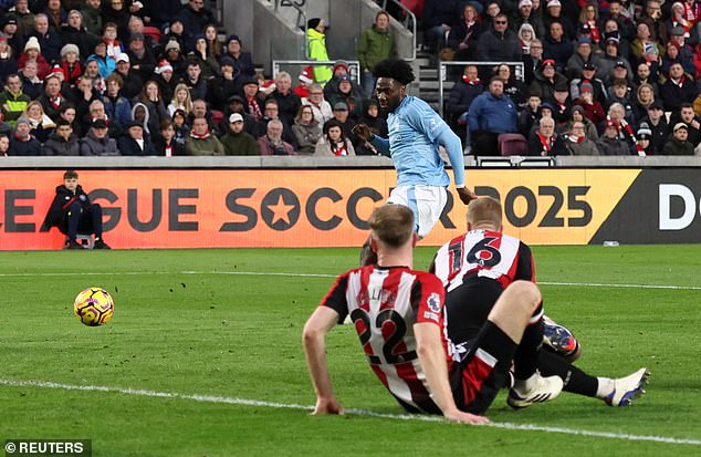 Aina scored his second Premier League goal of the season to give Forest the upper hand