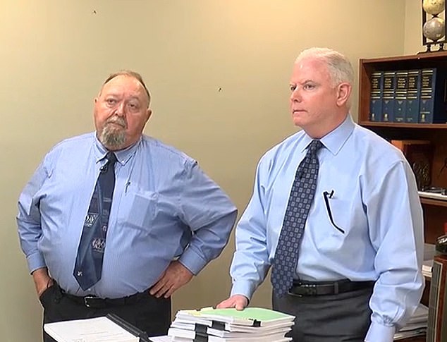 Allen Moss (right) was named special prosecutor on the case last year and he brought investigator David James (left) out of retirement to help him find Lawless' killer