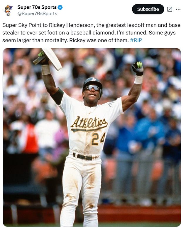 1734823182 458 Heartbroken fans and stars of baseball pay tribute to Rickey