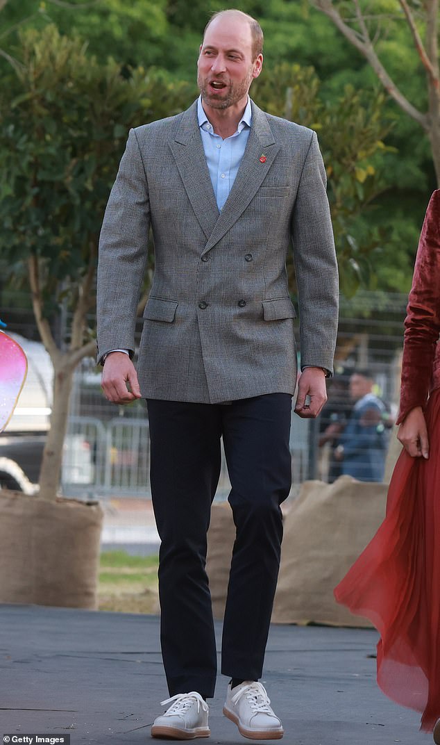 The Prince of Wales at the Earthshot Prize ceremony, where he wore shoes made from banana fibres