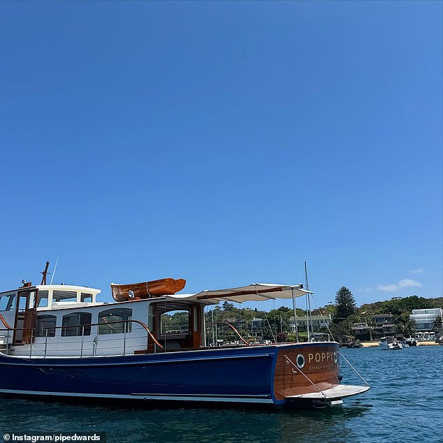 The group relaxed in luxury aboard the boat