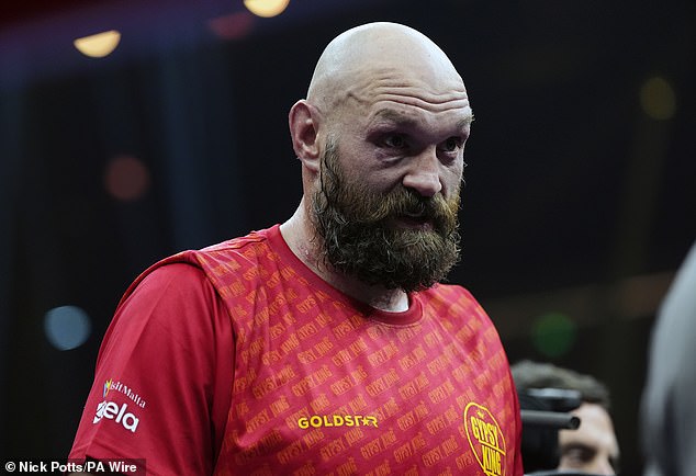 Tyson Fury was not happy with the decision and promptly stormed out of the ring