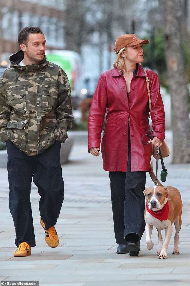 But they looked happy and relaxed as they walked through Sloane Square with Florence's dog Billie, visiting various shops along the way.