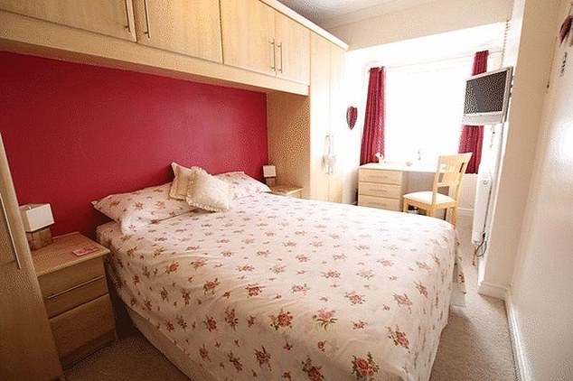 Another of the bedrooms in the former Musk home in Merseyside