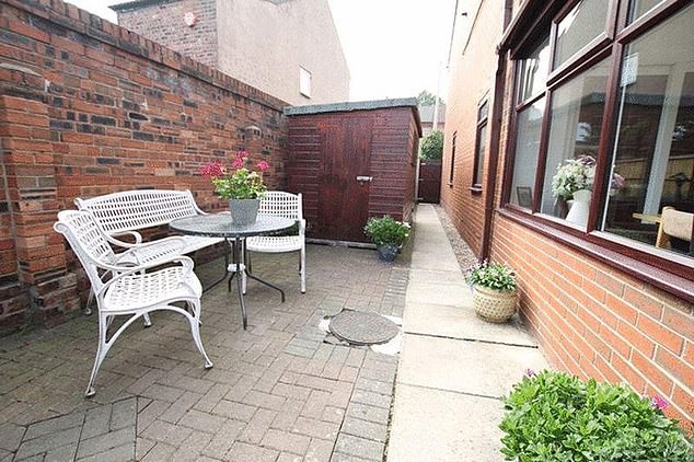 Outdoor space at Musk's grandmother's house in Liverpool. The Tesla founder also has relatives in Gloucestershire