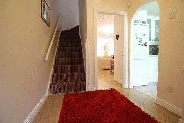 The hallway at Musk's grandmother's childhood home in Liverpool