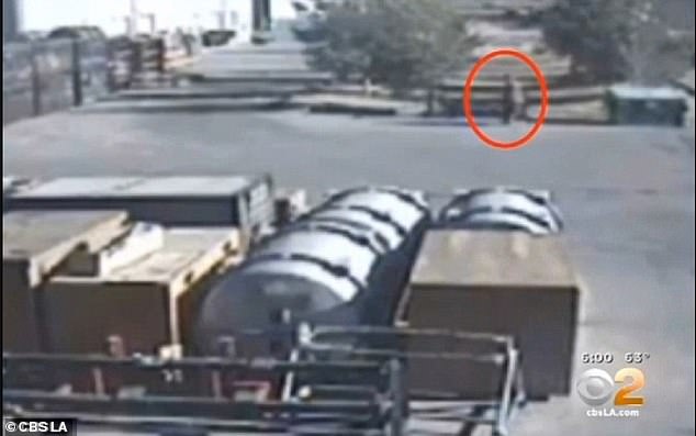 Authorities have released surveillance video showing the rail yard where Rob Limon was killed