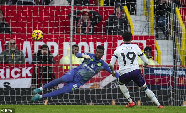 Noussair Mazraoui gave away a stupid penalty and Kluivert sent Andre Onana the wrong way