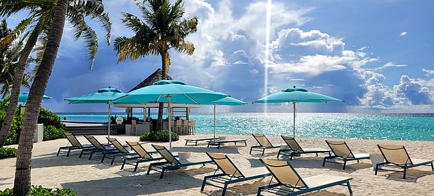 Solis is an infinity pool where guests can swim to the underwater bar for a cocktail