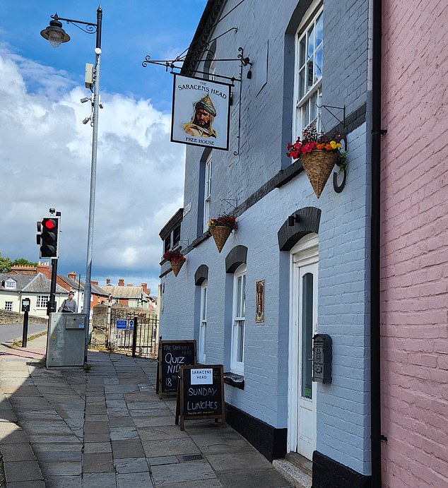 Baqa plans to expand his fight to 30 other locations (pictured, The Saracen's Head in Hereford)