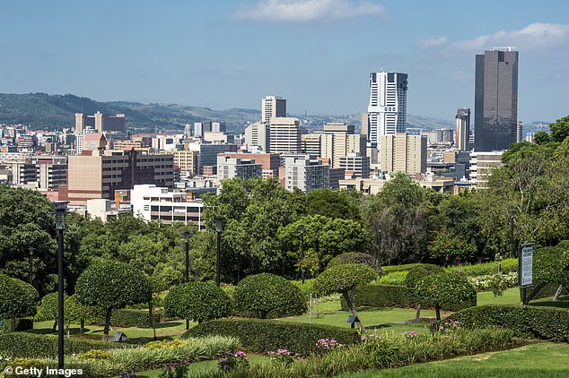 Cityscape of downtown Pretoria in South Africa. Locals near Pistorius' Pretoria home say the Blade Runner has fallen head over heels in love with the businessman who bears a striking resemblance to Reeva