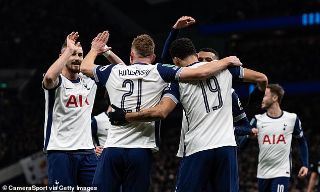 Spurs booked their place in the Carabao Cup semi-final with a 4-3 win over Man United on Thursday