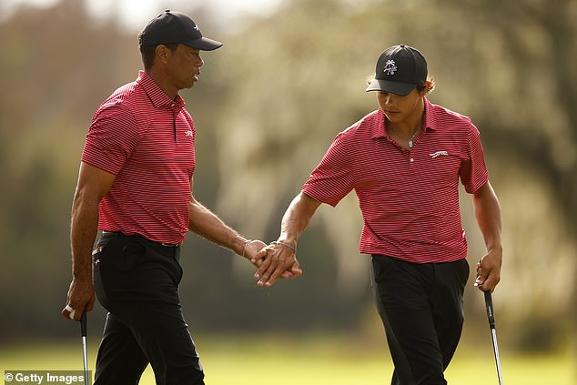 Woods' son Charlie said playing with his father was 'the most fun I've ever had'