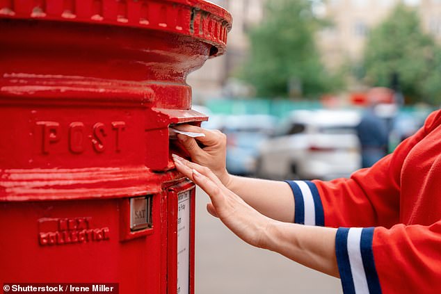 Missed targets: Royal Mail was fined £10.5 million last week for missing mail delivery targets. Only 74.7% of first class stamps arrived on time in 2023-2024, despite a target of 93%