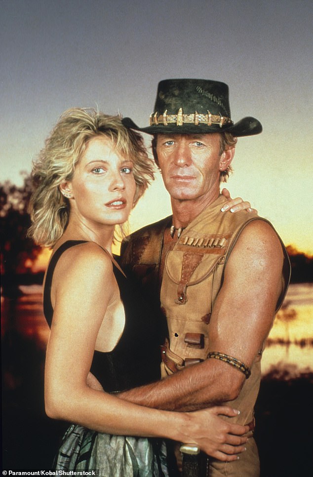 Burt co-starred with Hogan and Linda Kozlowski (both pictured) in the original Crocodile Dundee film, and was also the basis for the digital crocodile in the 2007 film Rogue.