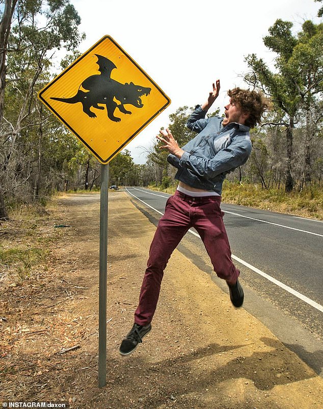 The Tasmanian Devil has its own sign found only on the island state to encourage motorists to look out for the marsupials which have been endangered since 2008