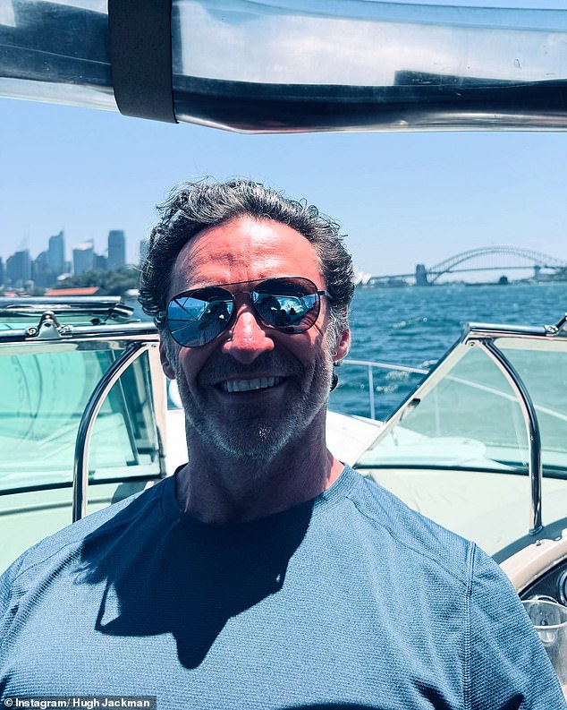 On Saturday, the Wolverine star shared a series of photos from his Sydney Harbor cruise last Monday, as well as a few other moments from his time Down Under