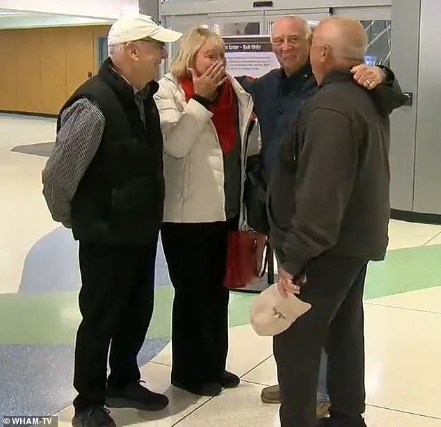 Many tears were shed as the three siblings met their long-lost brother for the very first time