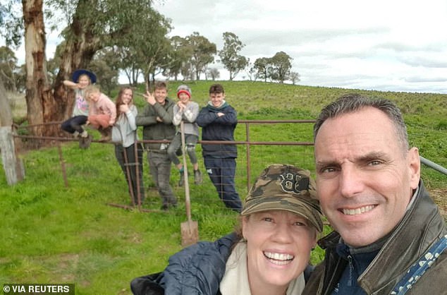 Duggan's family were 'shocked and absolutely heartbroken by this callous and inhumane decision' (Duggan is pictured with his wife Saffrine and their children)