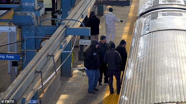 Police say the victim was asleep when the man, who was sitting across from her aboard an F train at a Coney Island station, got up, walked over and threw a match at her.