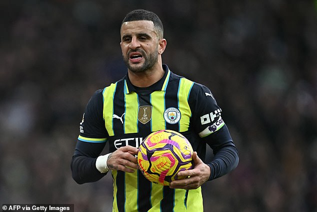 Additionally, 34-year-old Kyle Walker has shown some signs of decline this season