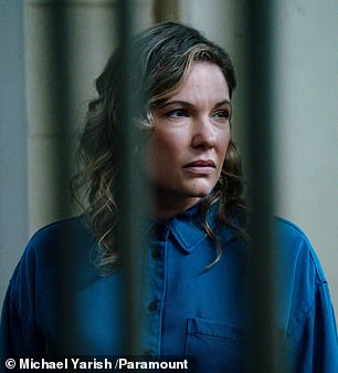 The 47-year-old actress managed to score a recurring role as Sydney Volt, the wife of prolific serial killer Elias Voit, played by Gilford.