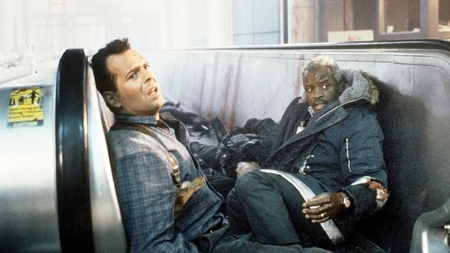 Art's incredible career spanned more than four decades, with more than 120 acting roles, but his most famous was as Leslie Barnes opposite Bruce Willis in Die Hard 2 (pictured)