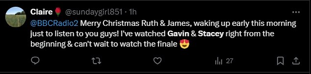 1734948637 97 Gavin and Stacey fans brand the casts BBC Radio 2