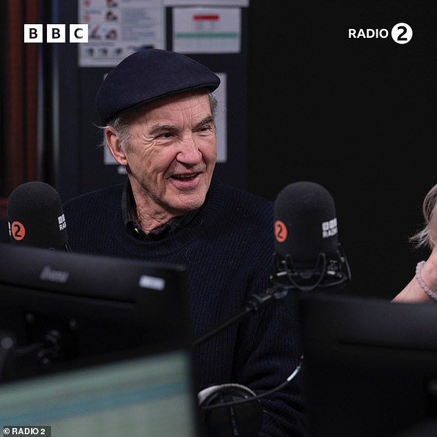 Larry Lamb is all smiles as he joined his friends on the radio