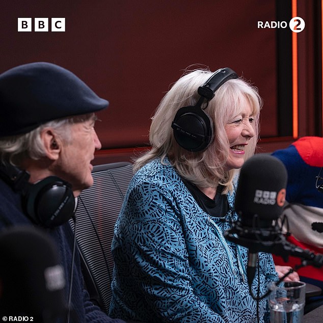 Alison Steadman [Pam] looked elated as she sat next to her on-screen husband