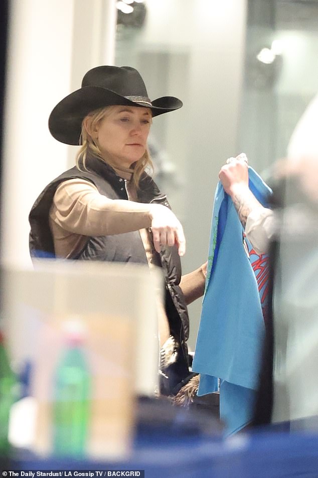 The actress looked busy shopping for gifts as she got ready for the family celebrations