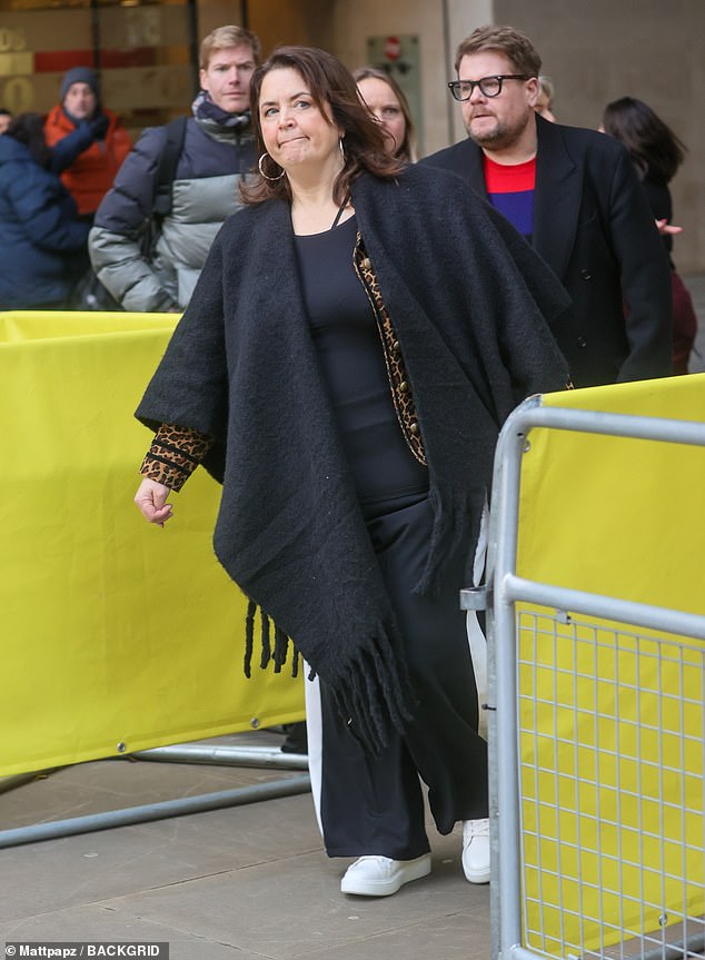 Ruth and James were later seen leaving the studios following their takeover of Radio 2