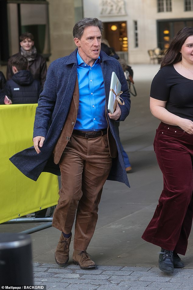 Rob Brydon was also among those who dropped out on Monday