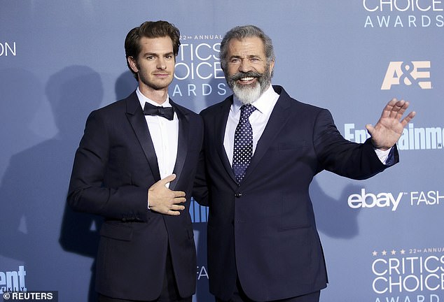 Recently, actor Andrew Garfield said it's time to move past Mel Gibson's judgment. (Garfield and Gibson in 2016)