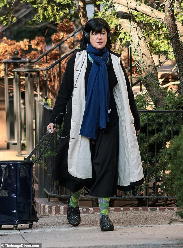 The stunner was bundled up for her day out in Manhattan as temperatures plummet in early winter