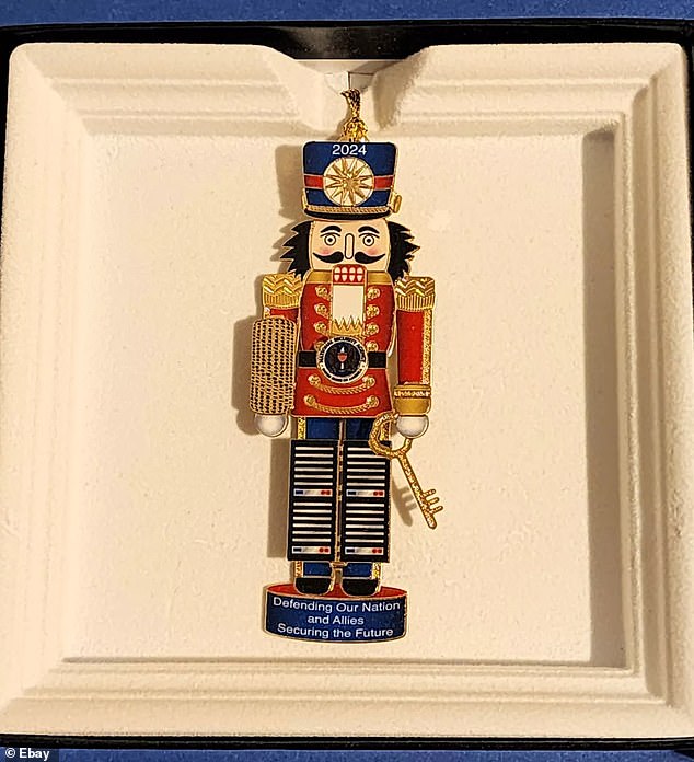 Other NSA holiday decorations, such as the 2024 NSA Nutcracker (pictured), have leaned more on the entire look and spirit of the holidays than on the agency's history