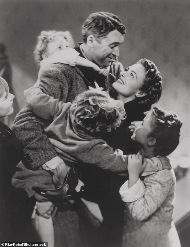 The Oscar-nominated drama starred James Stewart as George Bailey, a suicidal man saved by a guardian angel on Christmas Eve