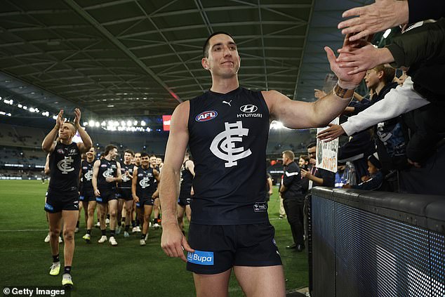 The 27-year-old enjoyed an excellent season with Carlton, achieving above-average career figures in the 22 games he played for the Blues.