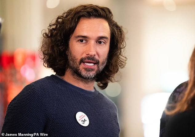 The singer and fitness guru (pictured) rolled up their sleeves as they helped provide hot drinks and food, as well as many other activities