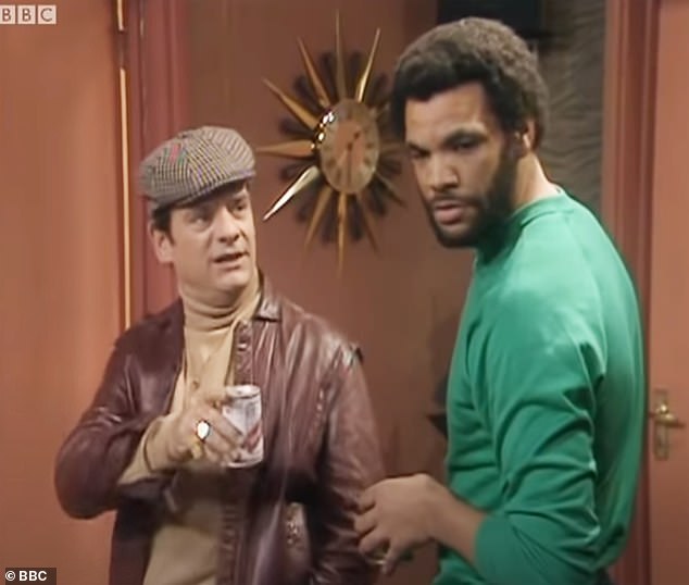 Denzil was played by actor Paul Barber (R) in the original BBC sitcom, while Mrs Obooko is a new character created for the show (portrayed in the show with David Jason)