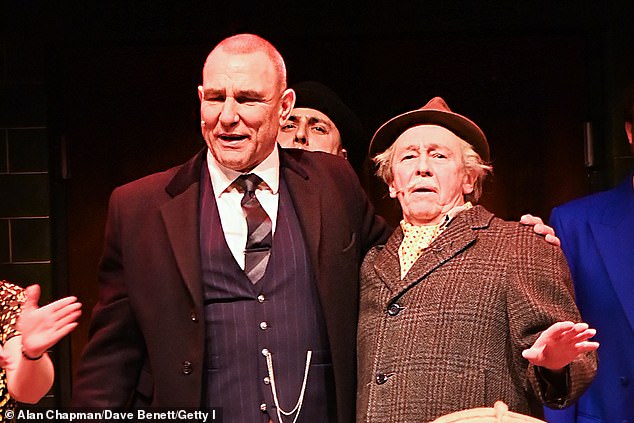 The musical runs for three weeks during the holidays, with Paul Whitehouse (R) as grandfather and Vinnie Jones (L) in the role of villain Danny Driscoll.