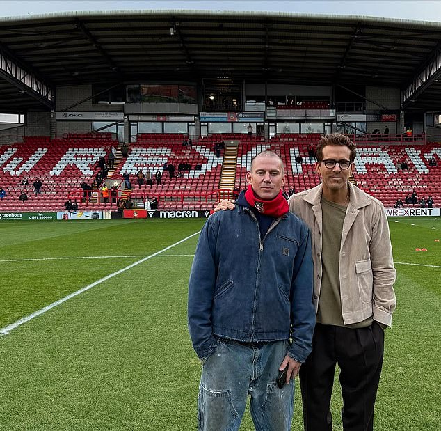 He was spotted leaving a local pub in Wales with fellow Hollywood star and Wrexham co-owner Ryan Reynolds last weekend