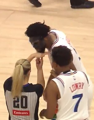 Embiid received quick and immediate criticism from analysts and fans for his shock behavior