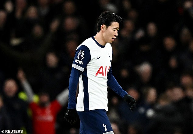 Meanwhile, captain Son Heung-min has been far from his talismanic best in recent weeks