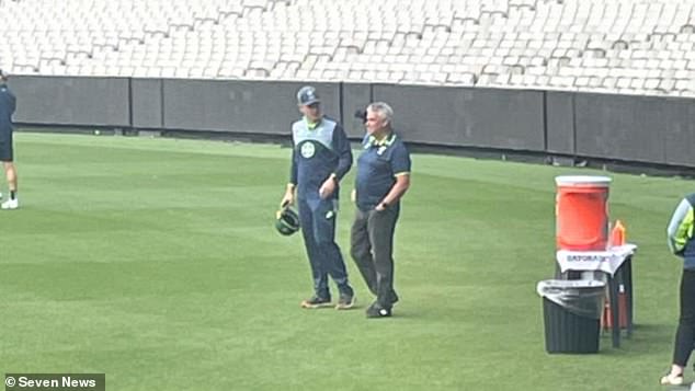 He has been spotted with the Australian cricket team ahead of the Boxing Day Test