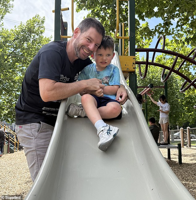 Will (pictured with his father) was born with SLC6A1, a rare and severe form of epilepsy