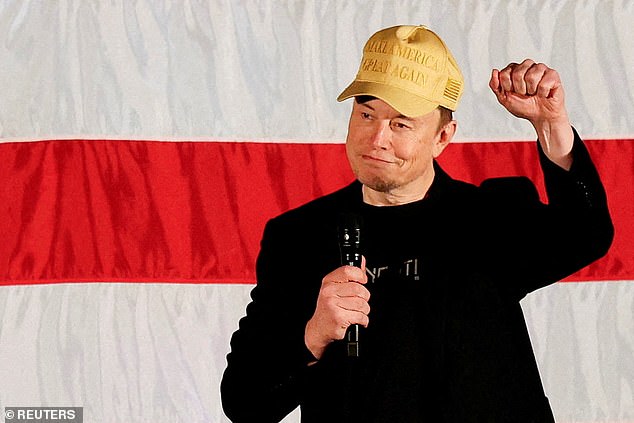 Elon Musk, a prominent supporter of US President-elect Donald Trump, is worth £387.5 billion