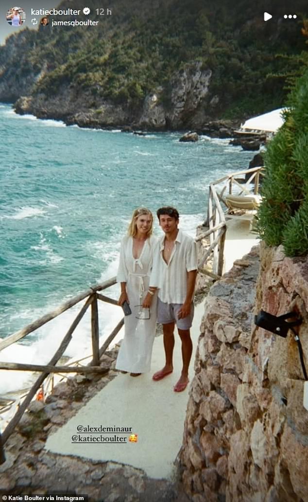 On Tuesday, Boulter shared photos of her and De Minaur during a coastal walk after their engagement